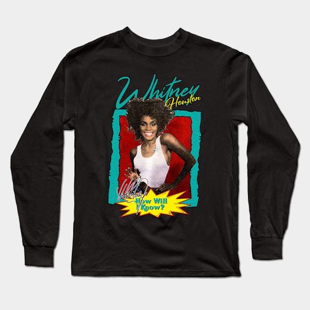 Retro Whitney Long Sleeve T-Shirt by HORASFARAS